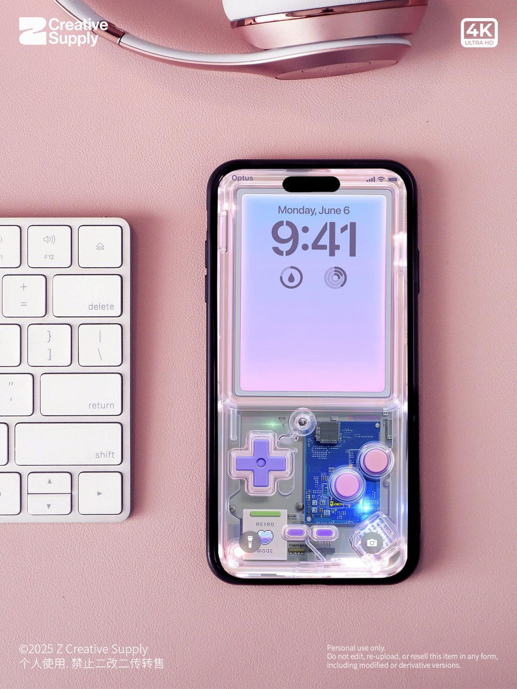 Retro Game Console Phone Wallpaper: Y2K Pastel Circuit Board (Digital Download)