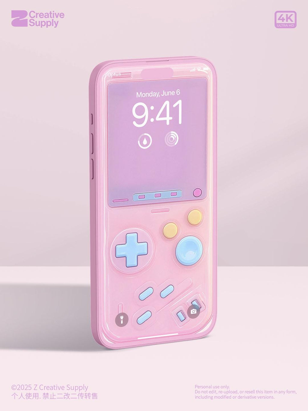 Y2K Anime Style Gameboy Phone Wallpaper