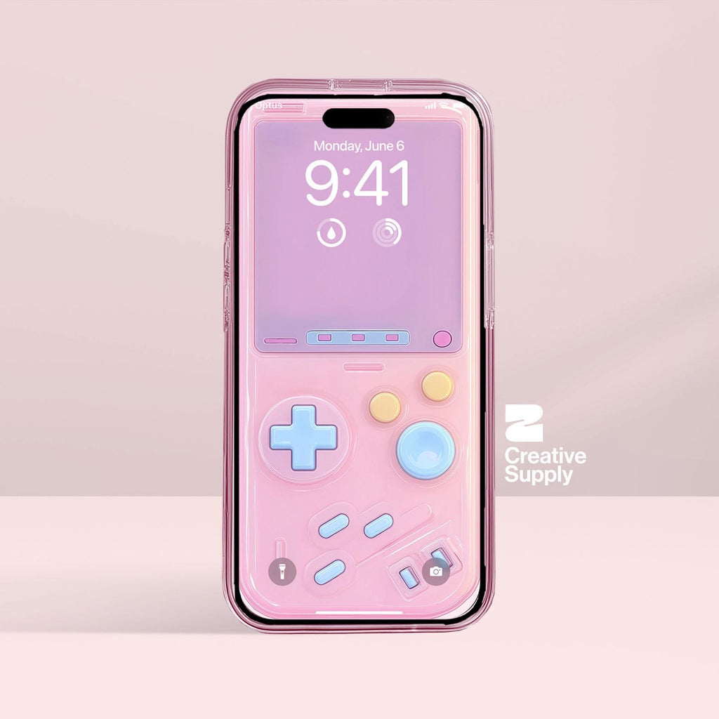 Y2K Anime Style Gameboy Phone Wallpaper