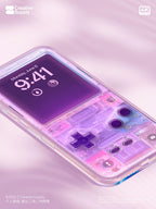 Purple Retro game console Phone Wallpaper
