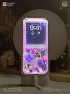 Glitchy Game Console Phone Wallpaper