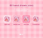 Cute Pink Bakery Icon Pack