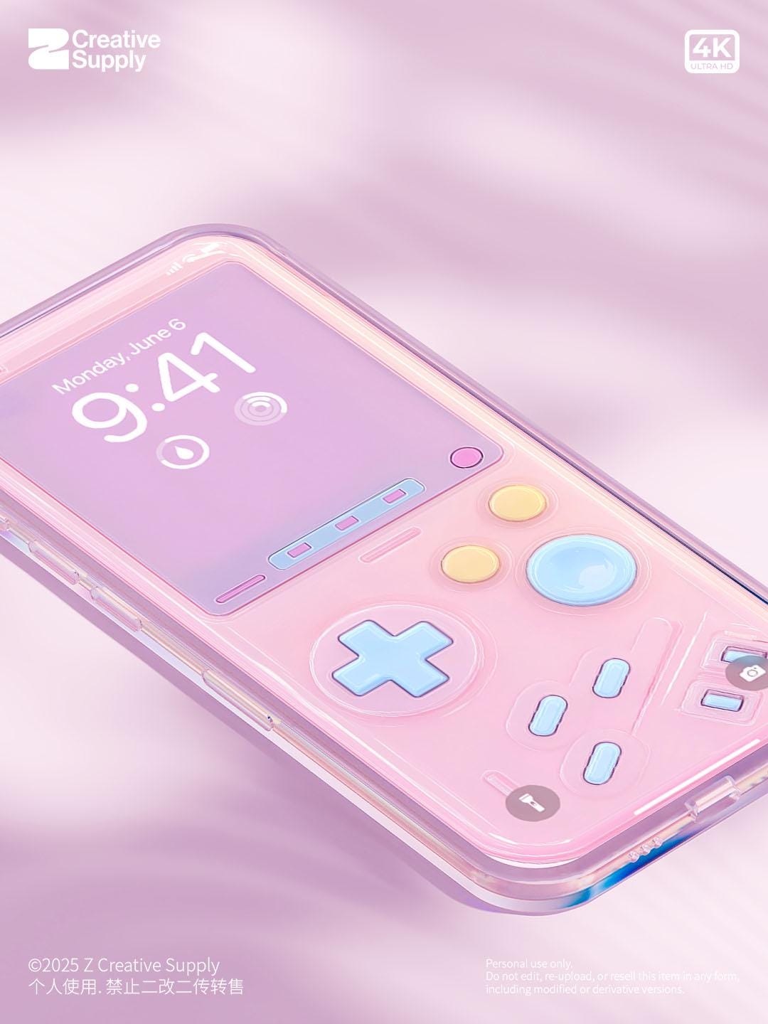 Y2K Anime Style Gameboy Phone Wallpaper