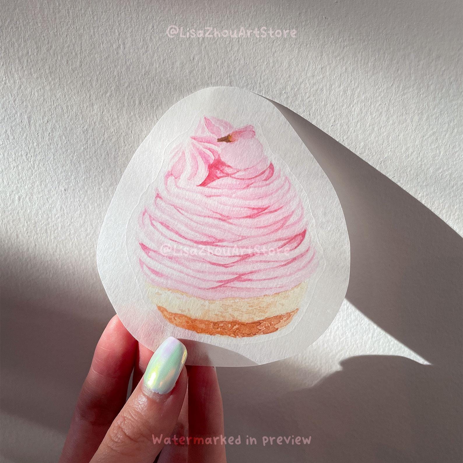 Sakura Dessert Washi Die Cut Stickers | Set of 13