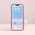 Retro Pastel Pink game console Phone Wallpaper