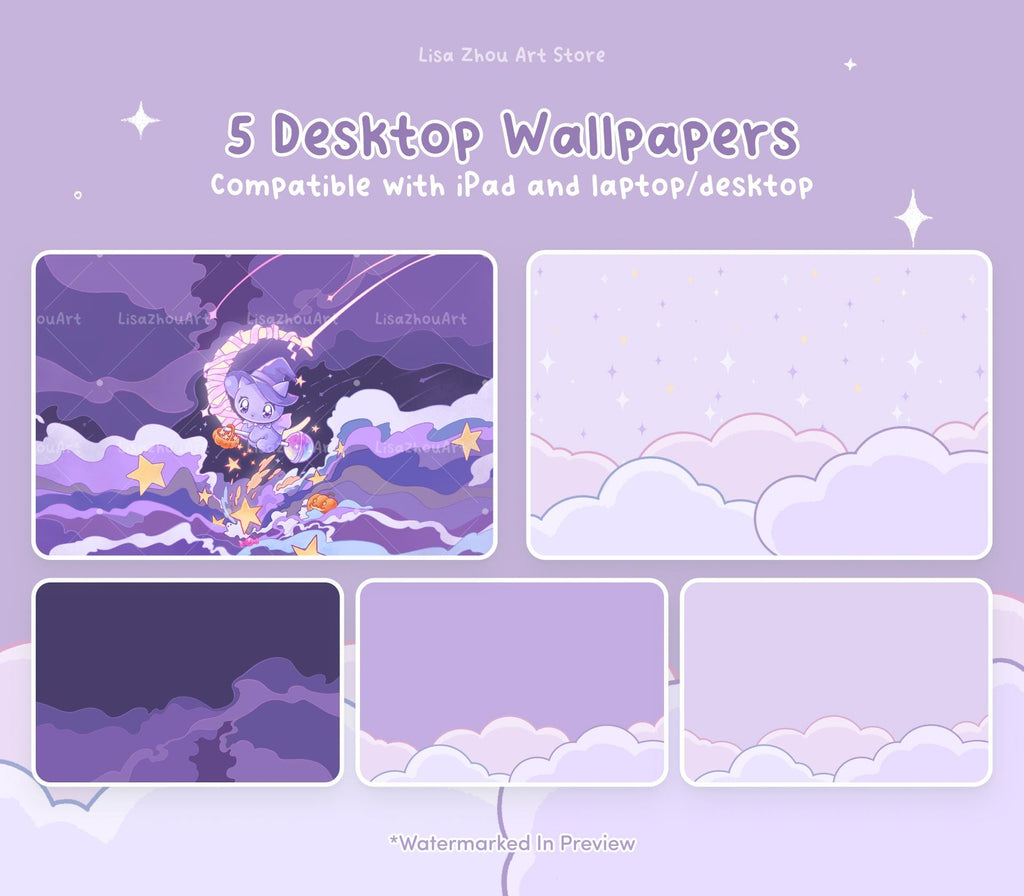 Spooky Magic Cat Icon Pack