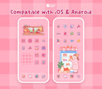 Cute Pink Bakery Icon Pack
