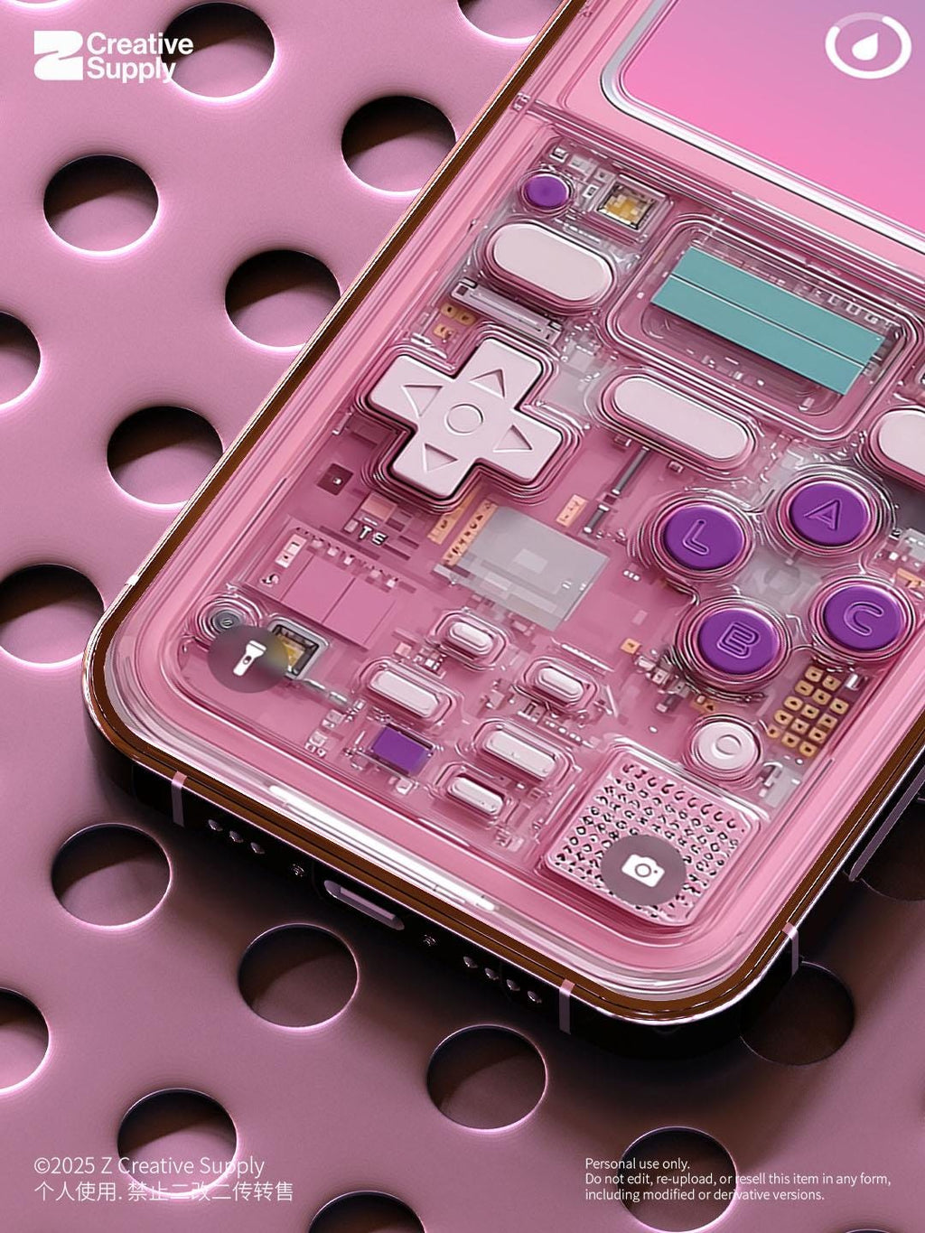 Pink Gameboy Phone Wallpaper