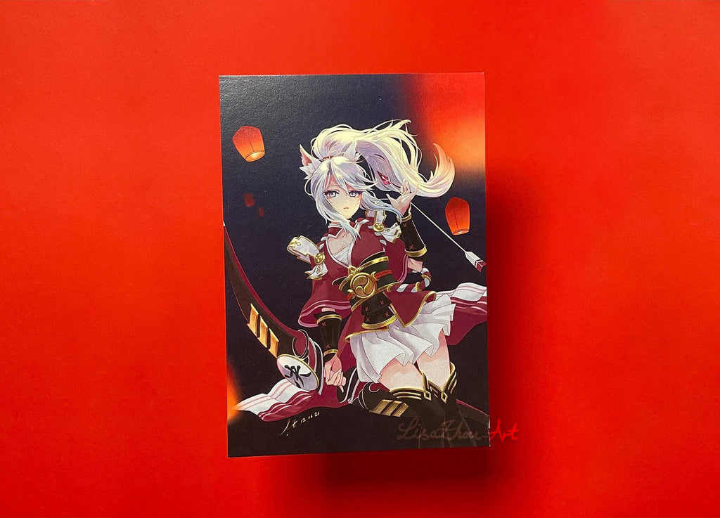Hakuro Anime Archer Postcard