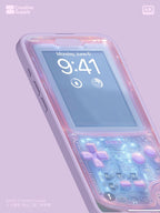 Retro Gameboy Phone Wallpaper: Pink Purple Blue Y2K Aesthetics (Digital Download)