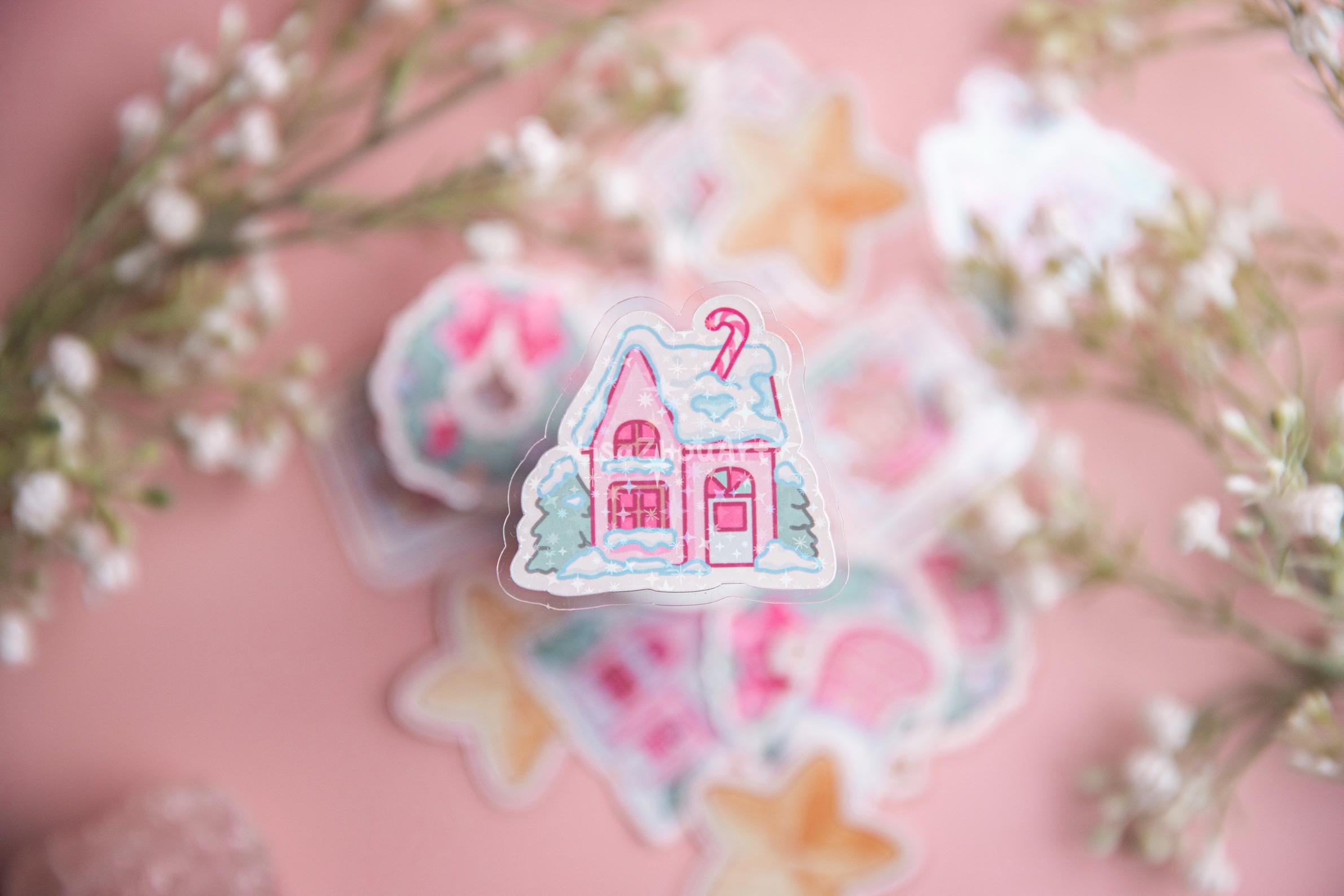 Winter Dream Holographic Die Cut Sticker Set of 5