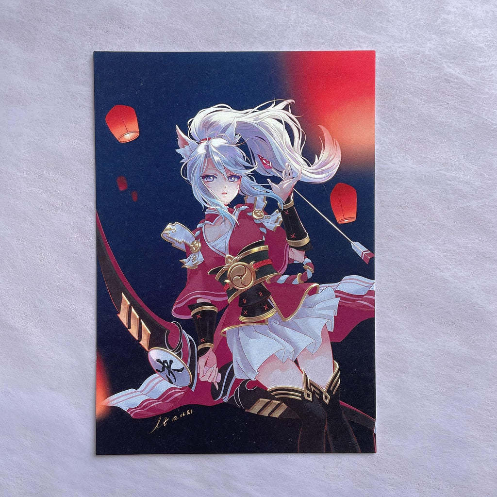 Hakuro Anime Archer Postcard
