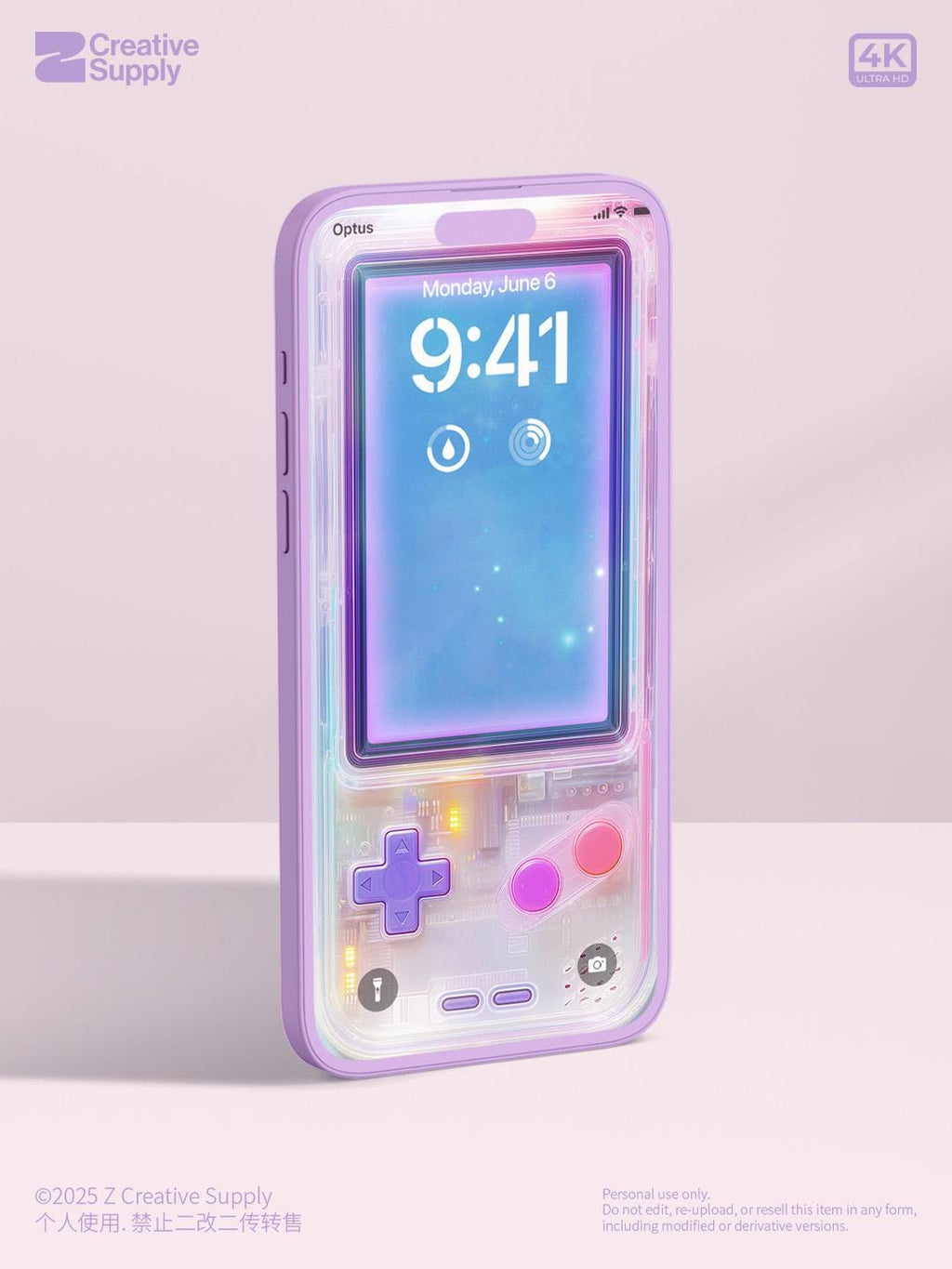 Retro Gameboy iPhone Wallpaper: Pastel Animal Crossing Lock Screen (Digital Download)