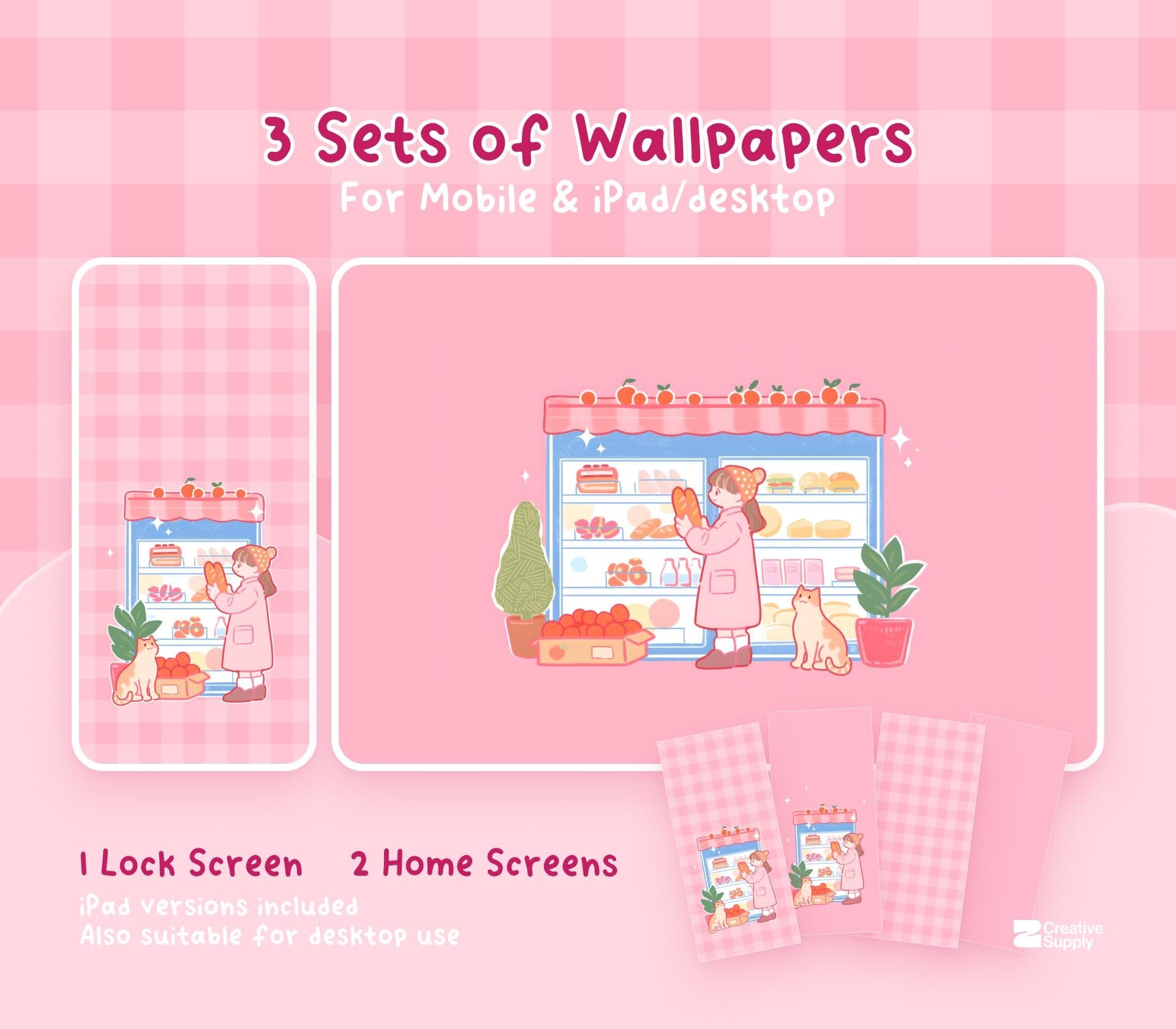 Cute Pink Bakery Icon Pack